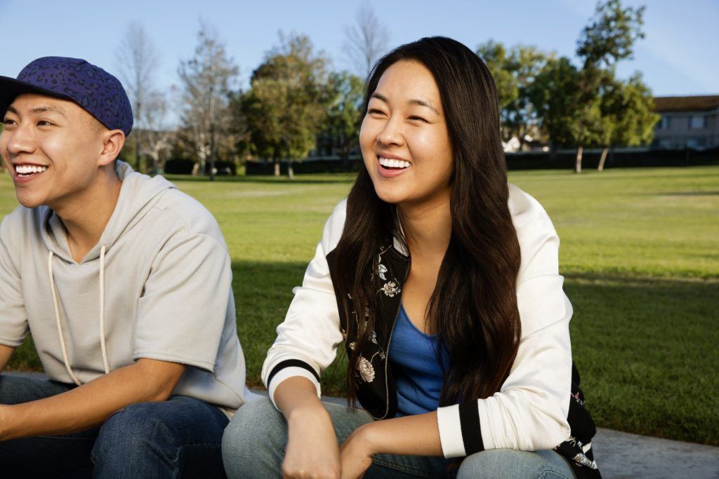 Teenagers at a Park